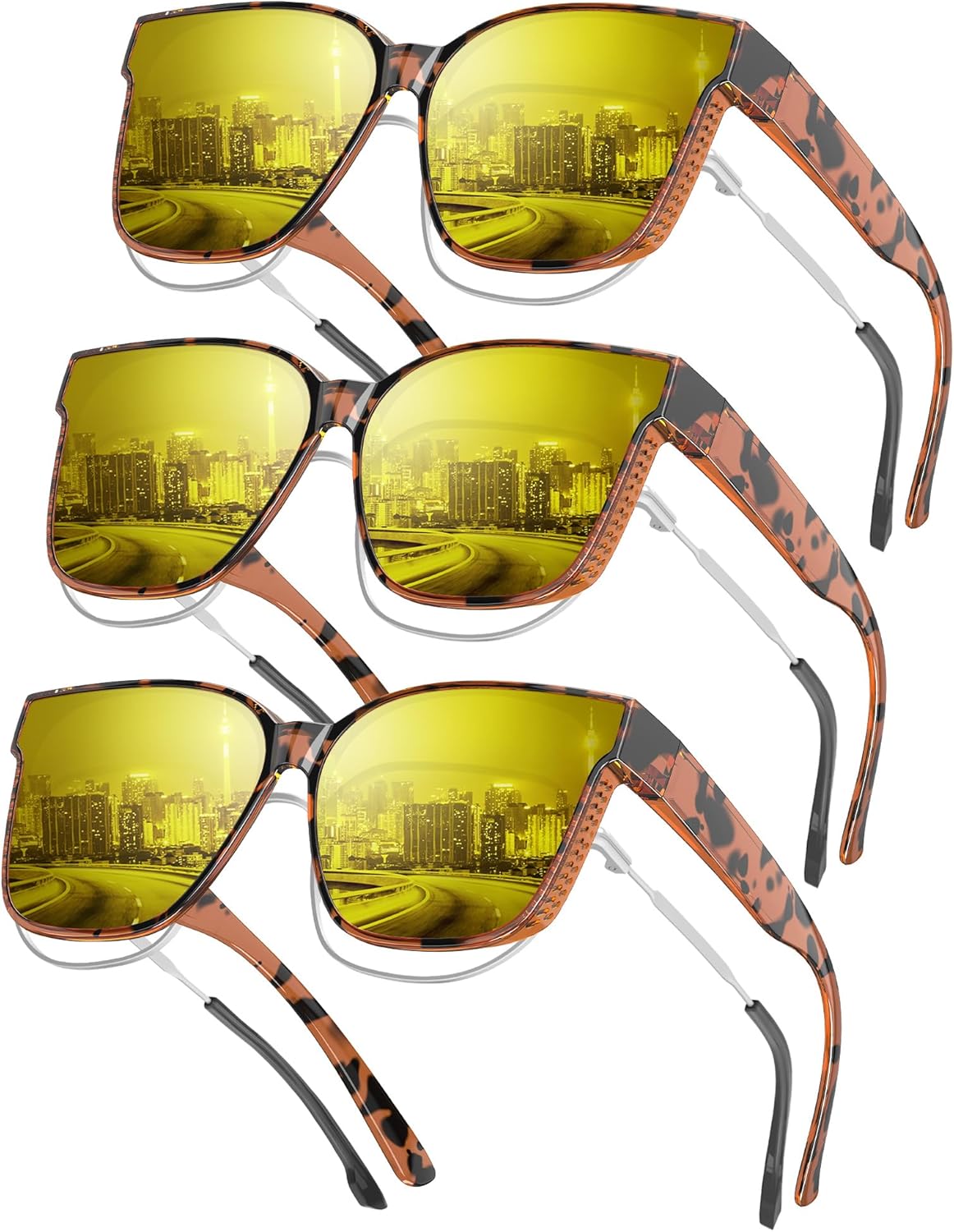 Очки ночного видения KALIYADI, антибликовые очки для вождения в ночное время для женщин: надеваются поверх обычных очков для женщин и мужчин, линзы HD, Leopard/Nv+leopard/Nv+leopard/Nv
Очки ночного видения KALIYADI, антибликовые очки для вождения в ночное время для женщин: надеваются поверх обычных очков для женщин и мужчин, линзы HD, Leopard/Nv+leopard/Nv+leopard/Nv