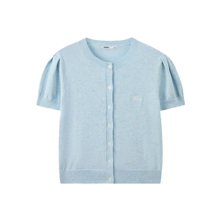 Вязаный свитер женский с круглым вырезом Moderate SPAO, синий
Вязаный свитер женский с круглым вырезом Moderate SPAO, синий