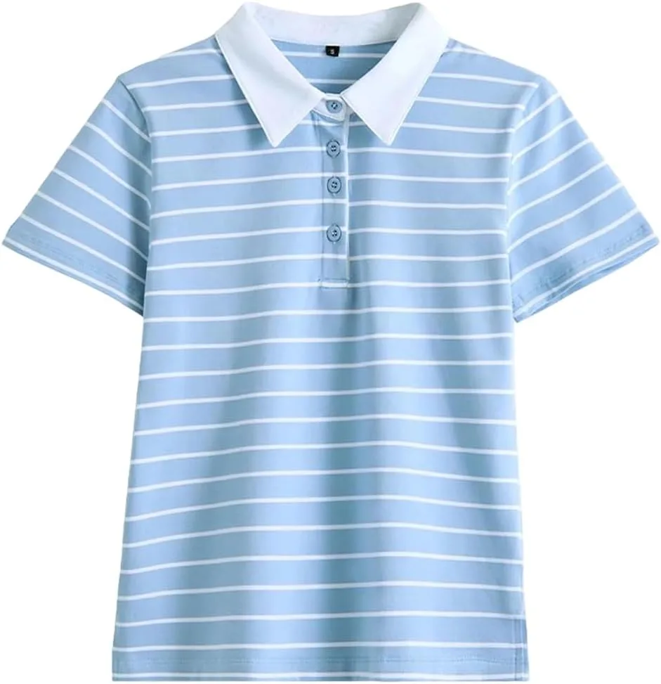 Женская желтая футболка с коротким рукавом и воротником-поло, хлопковая, в полоску, Casual, Plus Size
Женская желтая футболка с коротким рукавом и воротником-поло, хлопковая, в полоску, Casual, Plus Size