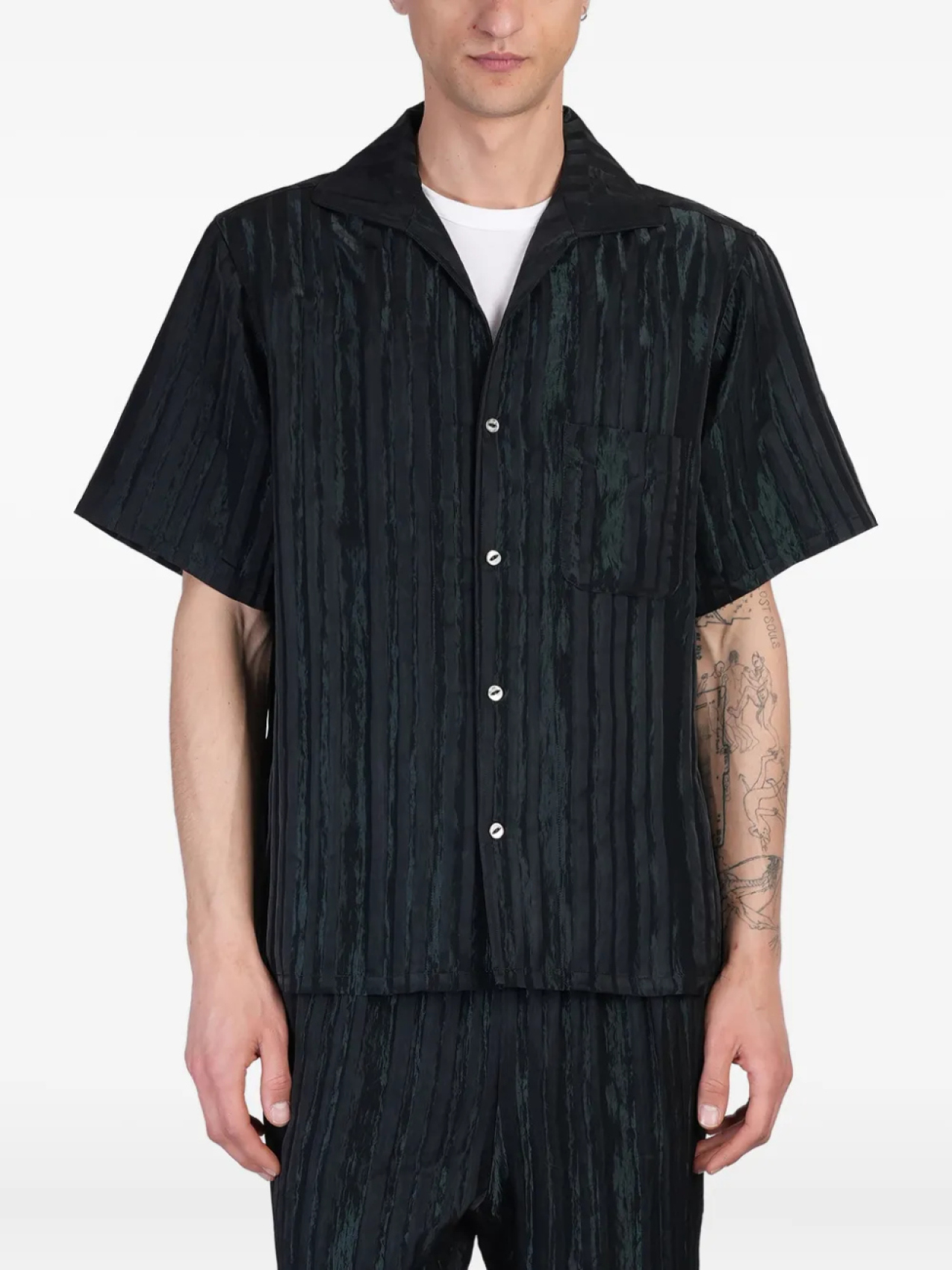 Рубашка в полоску «Иголки» Needles, черный
Рубашка в полоску «Иголки» Needles, черный