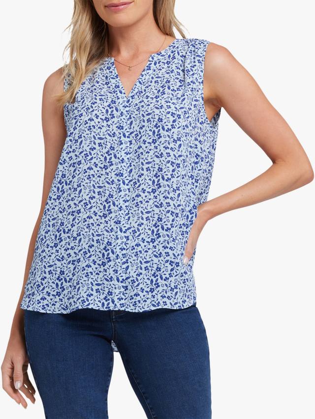 Блузка в тонкую полоску без рукавов NYDJ, цвет Placida
Блузка в тонкую полоску без рукавов NYDJ, цвет Placida