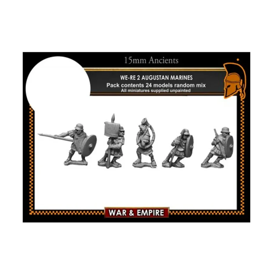 Августанские морские пехотинцы - ранний имперский, War & Empire - Ancients Miniatures - Late Roman (15mm)
Августанские морские пехотинцы - ранний имперский, War & Empire - Ancients Miniatures - Late Roman (15mm)