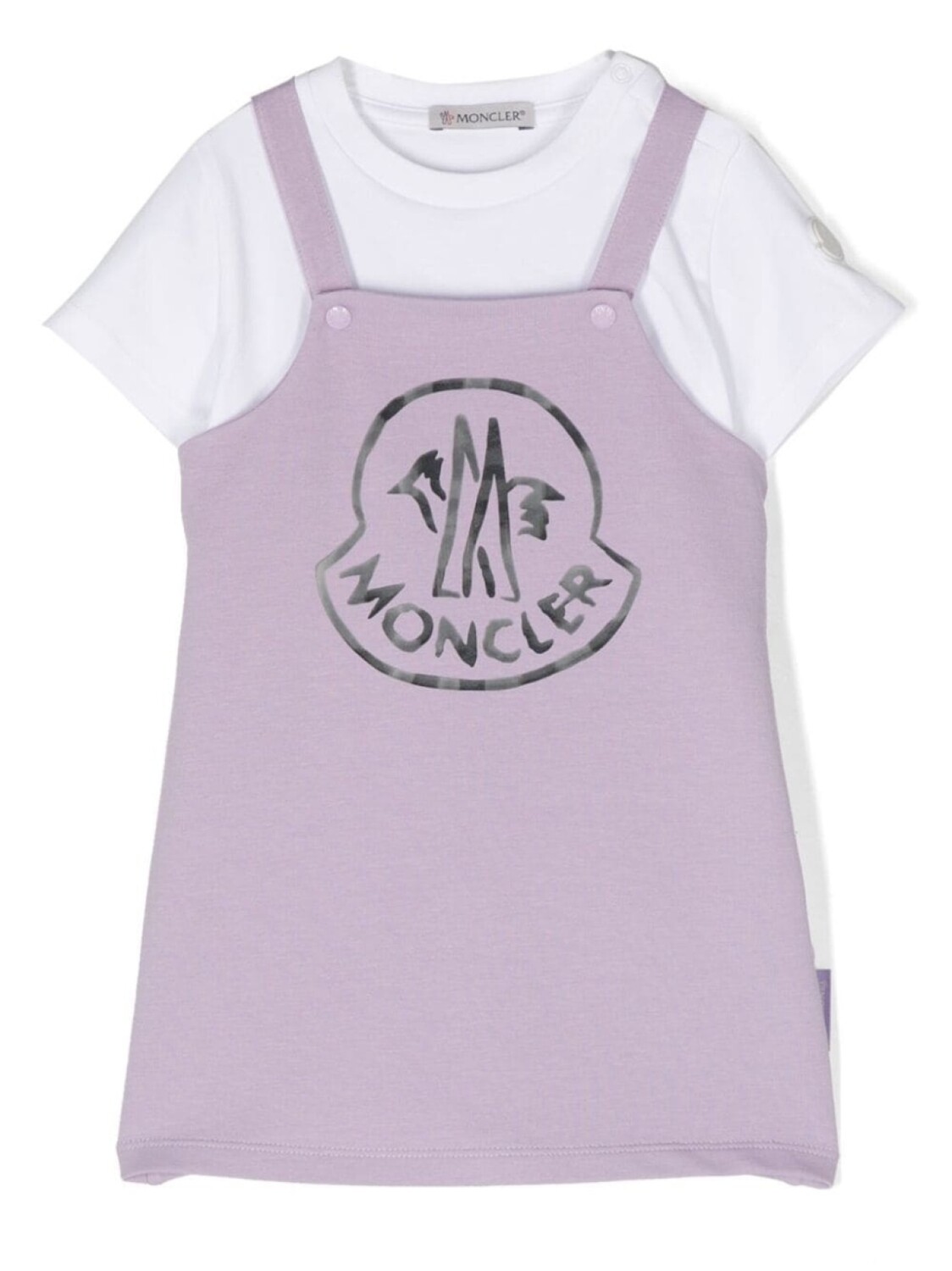 Moncler Enfant комплект из футболки и сарафана, фиолетовый
Moncler Enfant комплект из футболки и сарафана, фиолетовый