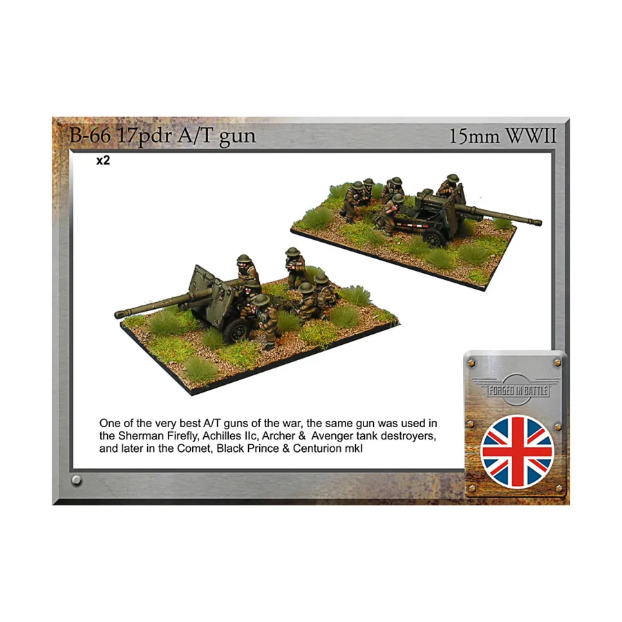 17-фунтовые автоматы-автоматы, WWII Miniatures - British Vehicles (15mm)
17-фунтовые автоматы-автоматы, WWII Miniatures - British Vehicles (15mm)