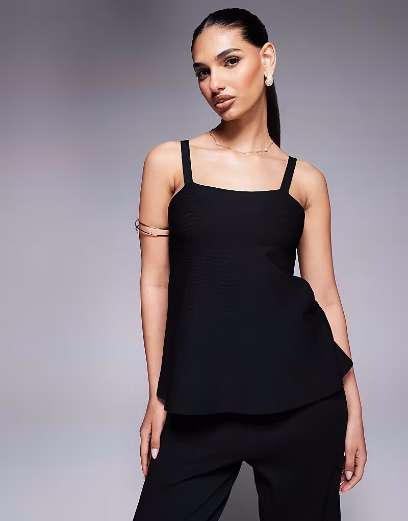 Трикотажный топ-карандаш черного цвета Asos Design
Трикотажный топ-карандаш черного цвета Asos Design