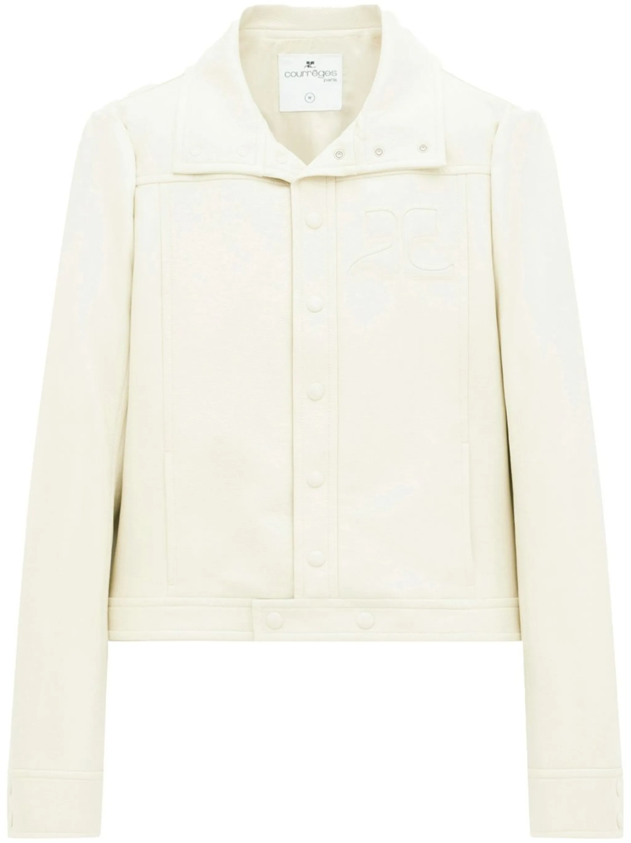 Куртка-рубашка с нашивкой-логотипом Courrèges, белый
Куртка-рубашка с нашивкой-логотипом Courrèges, белый