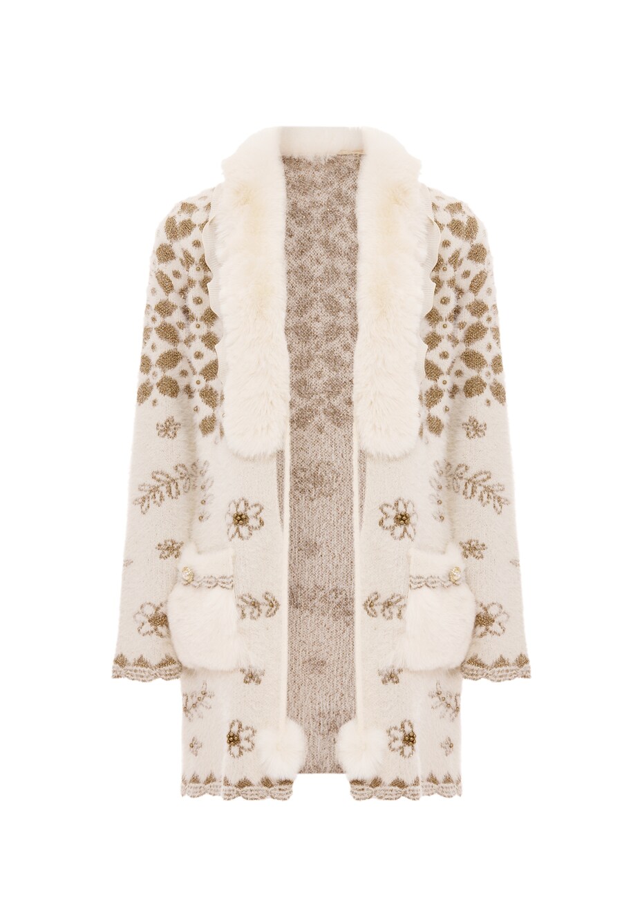 Вязаный кардиган faina, белый
Вязаный кардиган faina, белый