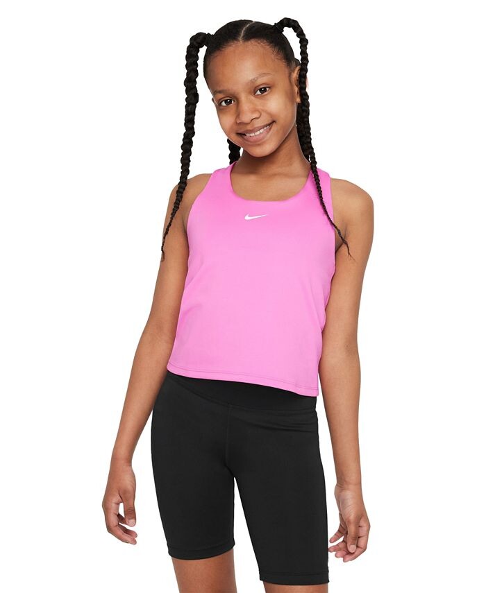 Спортивный бюстгальтер с логотипом Swoosh для больших девочек Dri-FIT Nike, розовый
Спортивный бюстгальтер с логотипом Swoosh для больших девочек Dri-FIT Nike, розовый