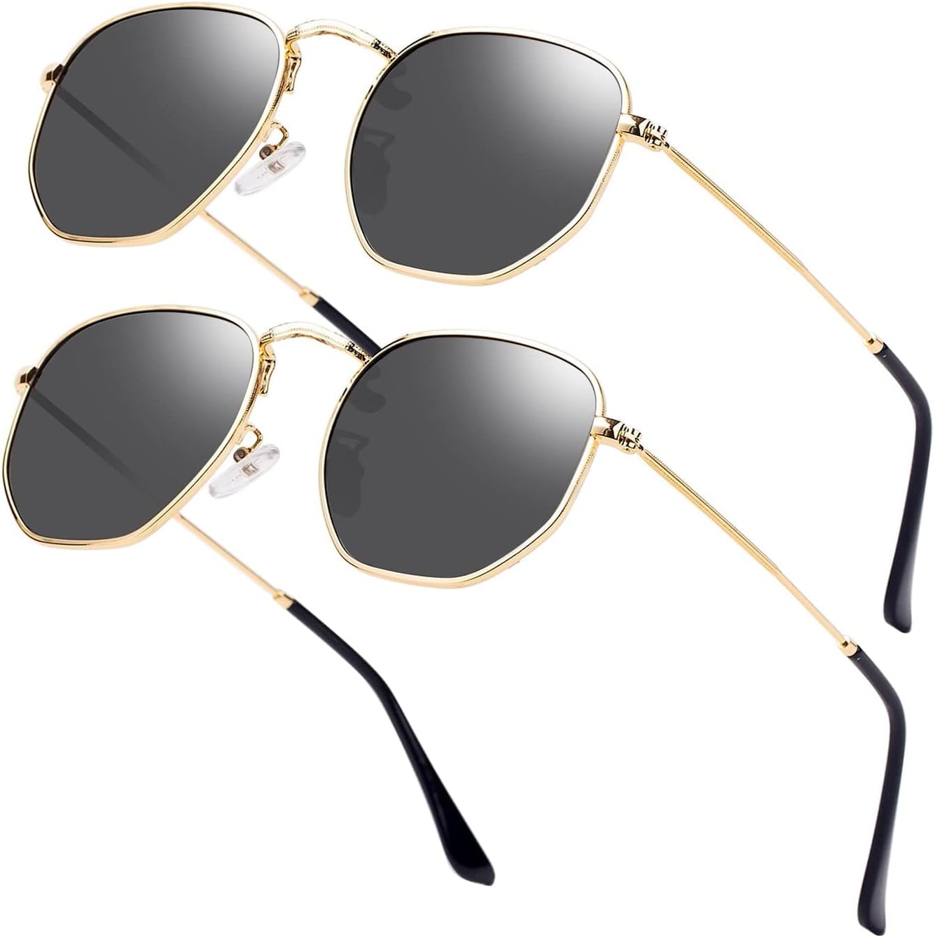 Хипстерские шестиугольные поляризованные солнцезащитные очки для мужчин и женщин, геометрические квадратные, маленькие, в винтажном стиле, с металлической оправой, ретро-очки Htms, T01-2pack/Gold Black
Хипстерские шестиугольные поляризованные солнцезащитные очки для мужчин и женщин, геометрические квадратные, маленькие, в винтажном стиле, с металлической оправой, ретро-очки Htms, T01-2pack/Gold Black