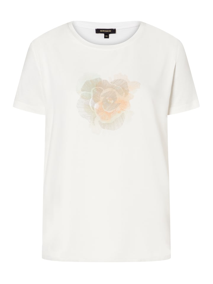 Рубашка с принтом роз в кремово-белом цвете More & More
Рубашка с принтом роз в кремово-белом цвете More & More