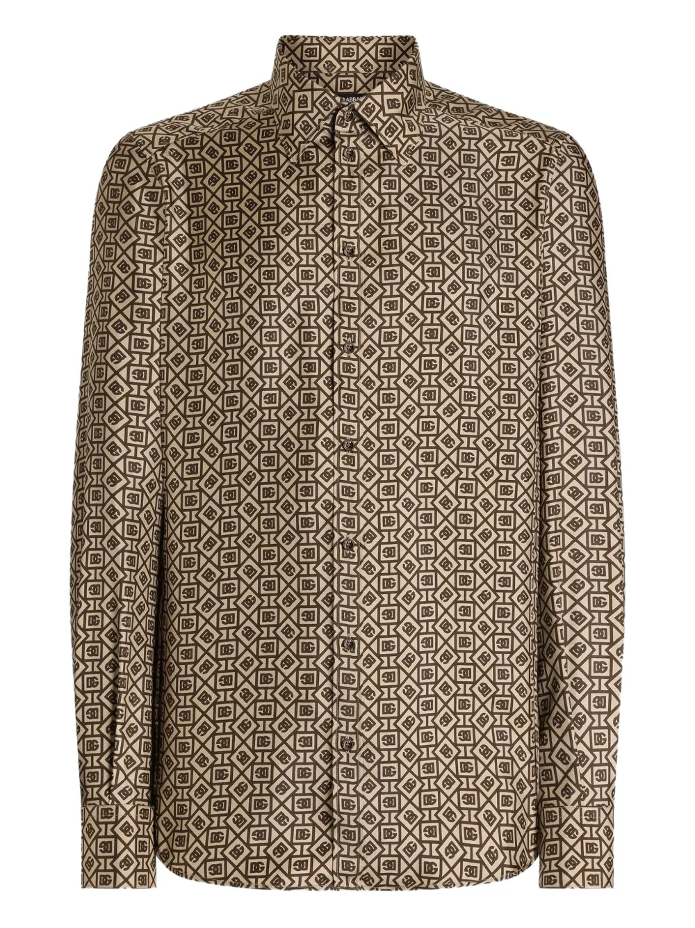 Рубашка с геометричным узором Dolce & Gabbana, коричневый
Рубашка с геометричным узором Dolce & Gabbana, коричневый