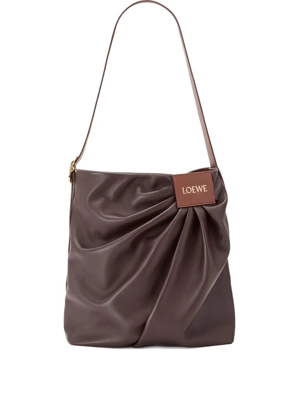 Сумка на плечо с драпировкой Loewe, коричневый
Сумка на плечо с драпировкой Loewe, коричневый