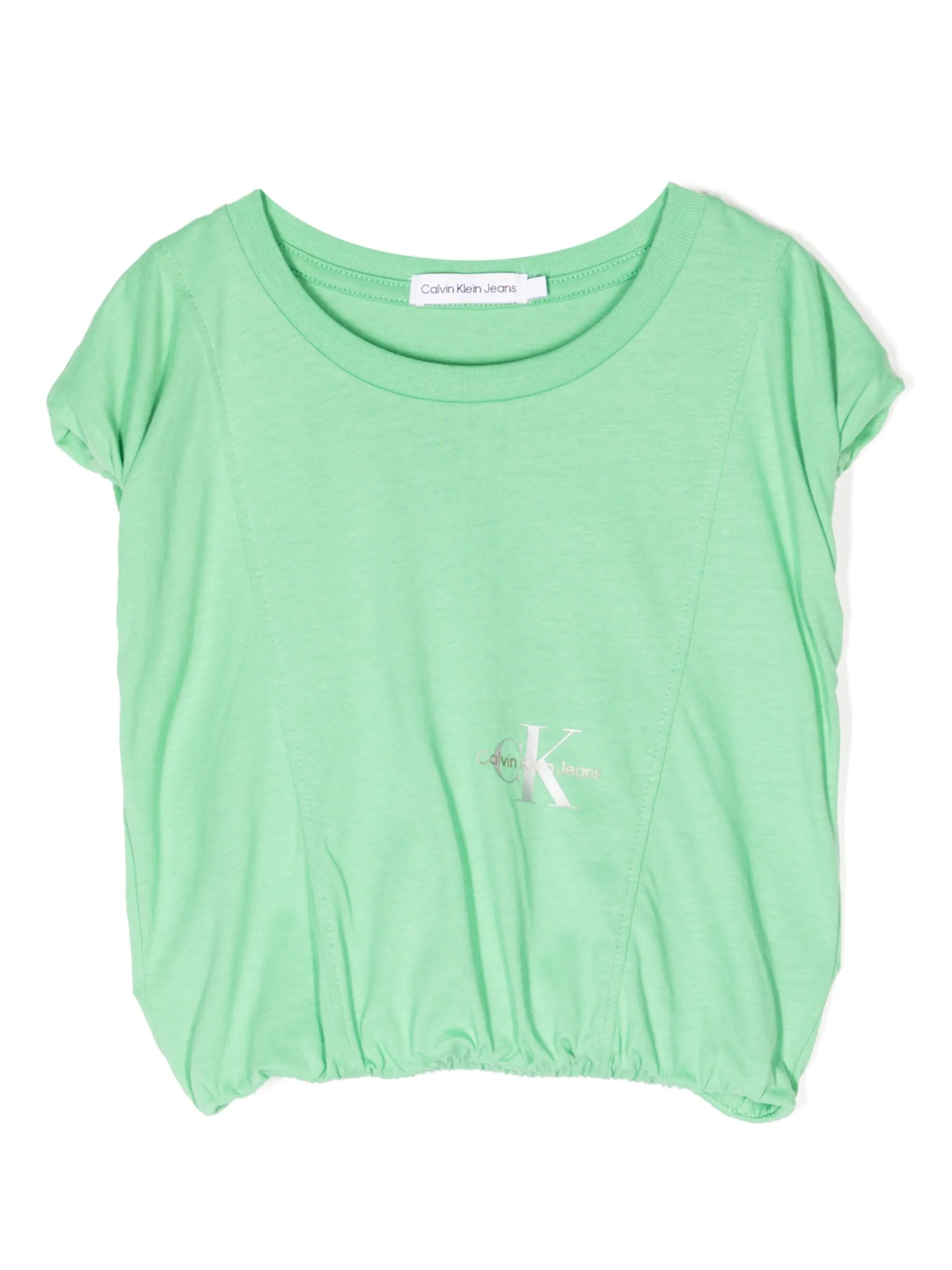 Футболка с эластичным подолом и логотипом Calvin Klein Kids, зеленый
Футболка с эластичным подолом и логотипом Calvin Klein Kids, зеленый