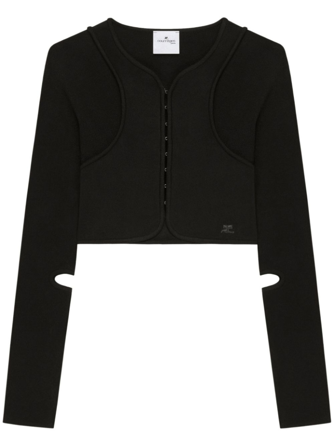 Трикотажный жакет Courrèges, черный
Трикотажный жакет Courrèges, черный