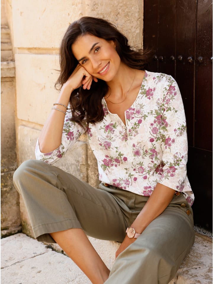 Рубашка с рукавами 3/4 с принтом шампанского и гортензии WITT WEIDEN
Рубашка с рукавами 3/4 с принтом шампанского и гортензии WITT WEIDEN