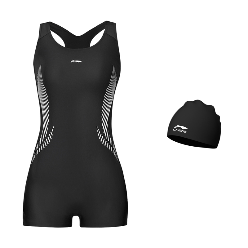 LINING Купальник слитный женский черный
LINING Купальник слитный женский черный