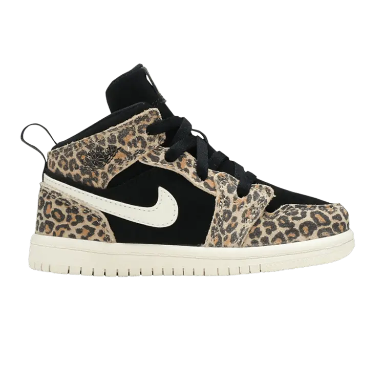 Кроссовки Air Jordan Air Jordan 1 Mid SE TD 'Cheetah', черный 
Кроссовки Air Jordan Air Jordan 1 Mid SE TD 'Cheetah', черный