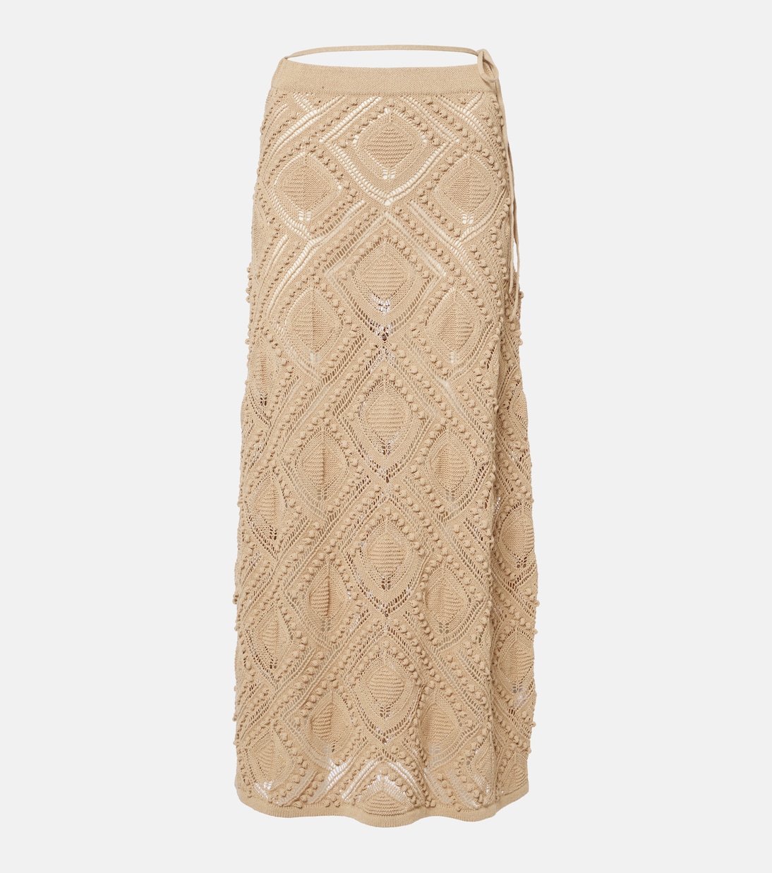 Юбка макси из кружева, связанная крючком Xu Zhi, песочный
Юбка макси из кружева, связанная крючком Xu Zhi, песочный