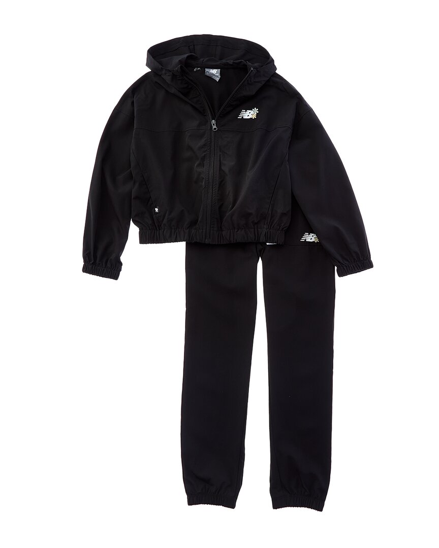 New Balance Комплект куртки и брюк, черный
New Balance Комплект куртки и брюк, черный
