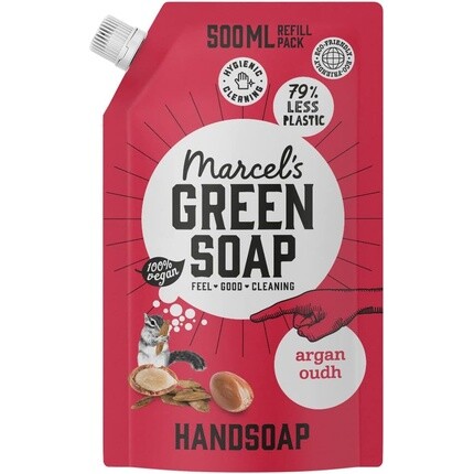 Сменный блок мыла для рук Аргана и Уд 500мл, Marcel'S Green Soap
Сменный блок мыла для рук Аргана и Уд 500мл, Marcel'S Green Soap