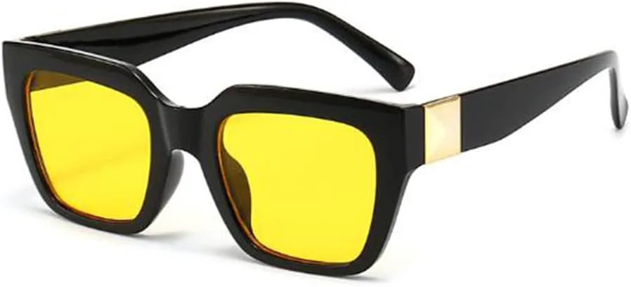 Квадратные солнцезащитные очки однотонного цвета для мужчин и женщин, с гладкой поверхностью и защитой от УФ-излучения UV400 PUB, Black Frame Yellow Slice
Квадратные солнцезащитные очки однотонного цвета для мужчин и женщин, с гладкой поверхностью и защитой от УФ-излучения UV400 PUB, Black Frame Yellow Slice