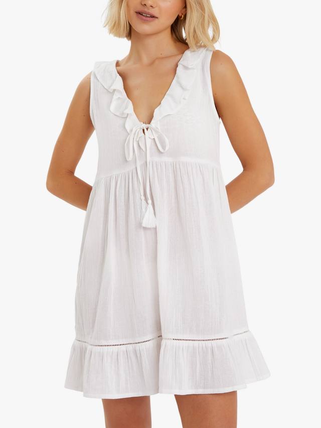 Бесплатное мини-платье с рюшами Accessorize, White
Бесплатное мини-платье с рюшами Accessorize, White