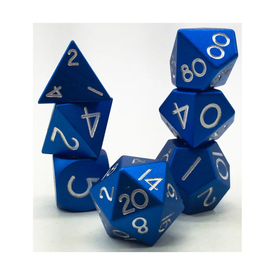Одиночный набор из анодированного полиэстера - темно-синий (7), Aluminium Solid Dice (Level Up Dice)
Одиночный набор из анодированного полиэстера - темно-синий (7), Aluminium Solid Dice (Level Up Dice)
