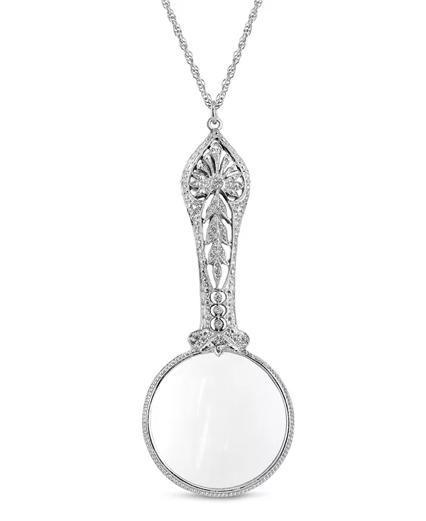 Ожерелье с круглой лупой золотистого оттенка, украшенной кристаллами, 30 дюймов 2028, silver
Ожерелье с круглой лупой золотистого оттенка, украшенной кристаллами, 30 дюймов 2028, silver