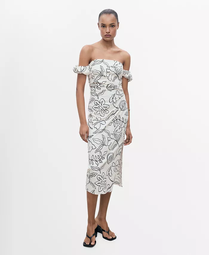 Женское платье без бретелек с цветочным принтом MANGO, коричневый/бежевый
Женское платье без бретелек с цветочным принтом MANGO, коричневый/бежевый