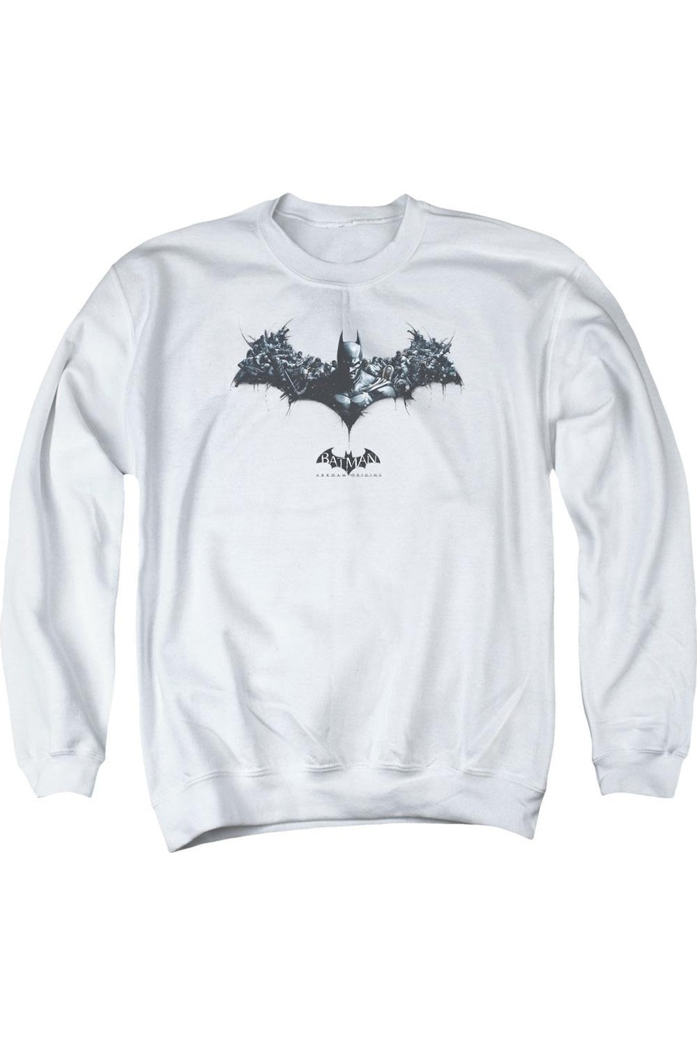 Толстовка Batman Arkham Origins Bat Of Enemies для взрослых с круглым вырезом Gildan, белый
Толстовка Batman Arkham Origins Bat Of Enemies для взрослых с круглым вырезом Gildan, белый