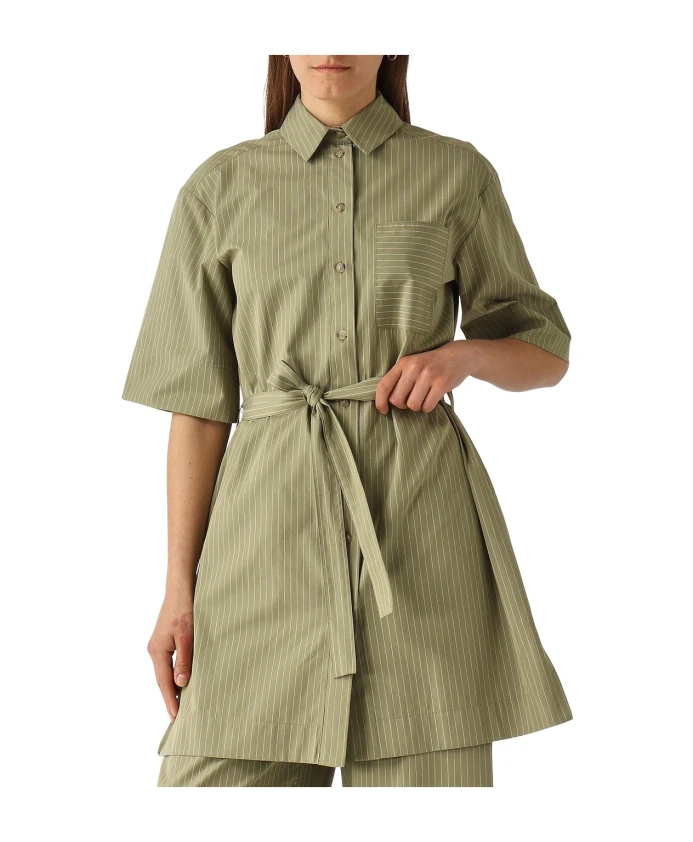 Полосатая рубашка в стиле casual chic Max Mara, зеленый
Полосатая рубашка в стиле casual chic Max Mara, зеленый