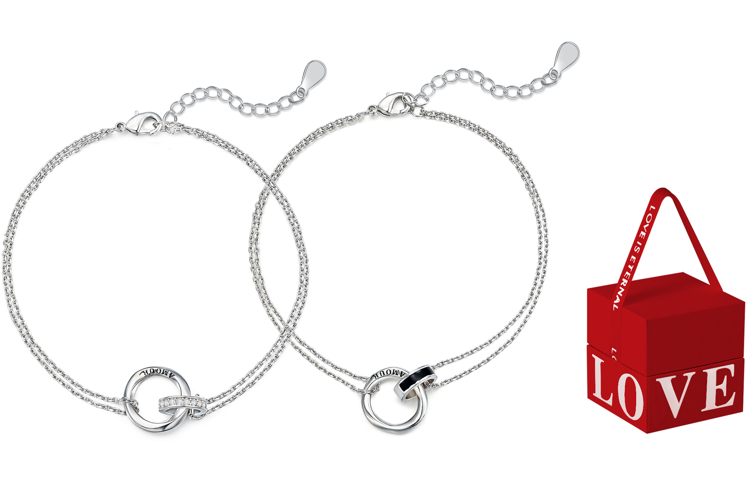 Браслеты с блестящими стразами Unisex TEEX, серебро
Браслеты с блестящими стразами Unisex TEEX, серебро