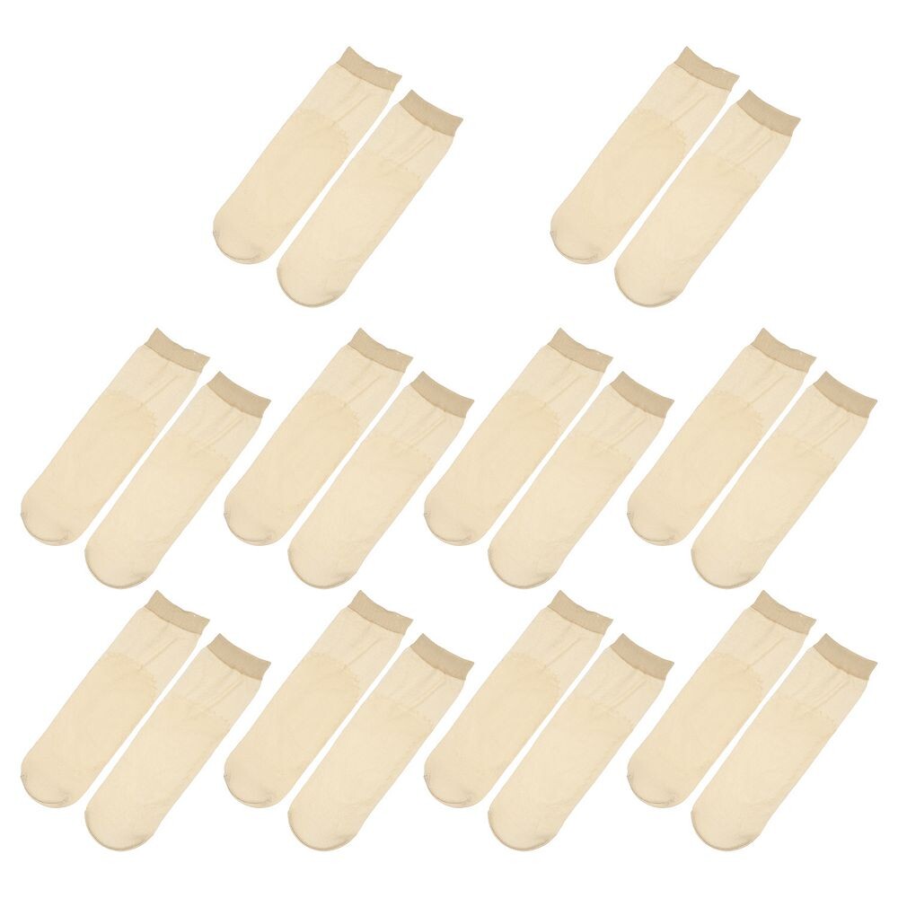 10 пар женских кружевных носков, противоскользящие дышащие прозрачные носки до щиколотки, нейлон Unique Bargains, бежевый
10 пар женских кружевных носков, противоскользящие дышащие прозрачные носки до щиколотки, нейлон Unique Bargains, бежевый