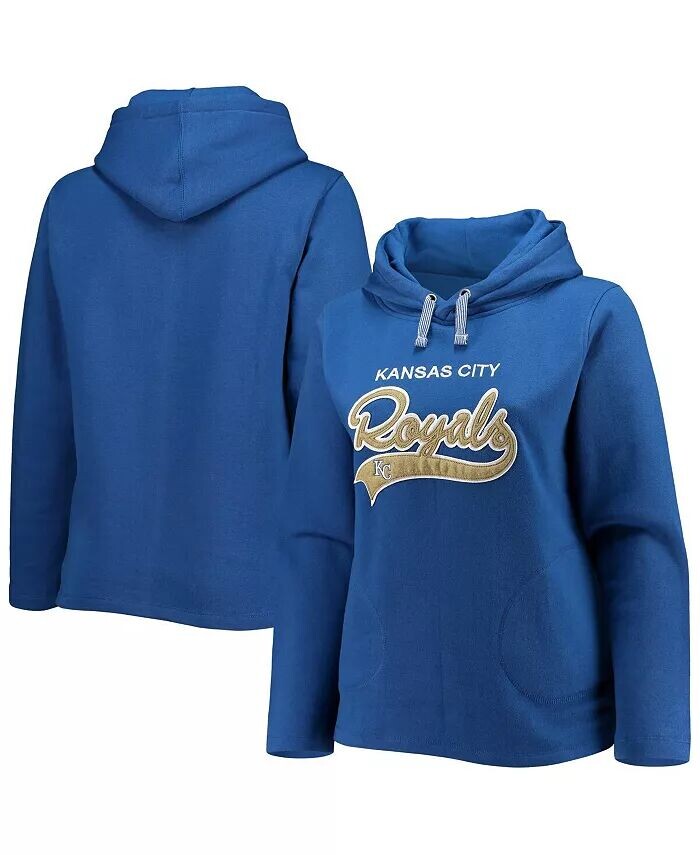 Женский пуловер с капюшоном Royal Kansas City Royals размера плюс с разрезом по бокам Soft As A Grape
Женский пуловер с капюшоном Royal Kansas City Royals размера плюс с разрезом по бокам Soft As A Grape