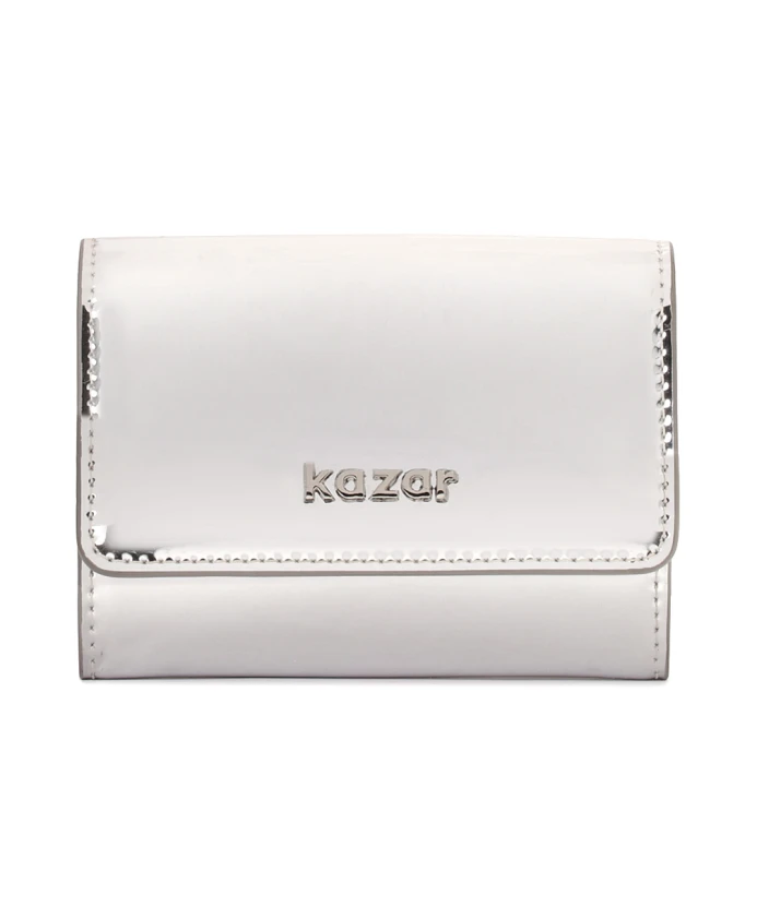 Компактный серебряный кошелек из лакированной кожи. Kazar, серый
Компактный серебряный кошелек из лакированной кожи. Kazar, серый