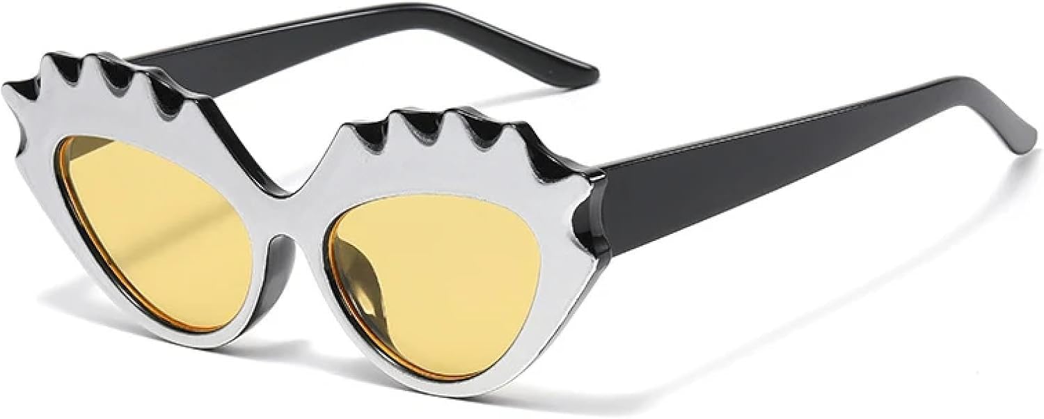 Винтажные солнцезащитные очки «кошачий глаз» для женщин и мужчин, модные, для активного отдыха, уличной фотографии, солнцезащитные очки с защитой от УФ-излучения UV400 TKKTLLT, Black Yellow
Винтажные солнцезащитные очки «кошачий глаз» для женщин и мужчин, модные, для активного отдыха, уличной фотографии, солнцезащитные очки с защитой от УФ-излучения UV400 TKKTLLT, Black Yellow