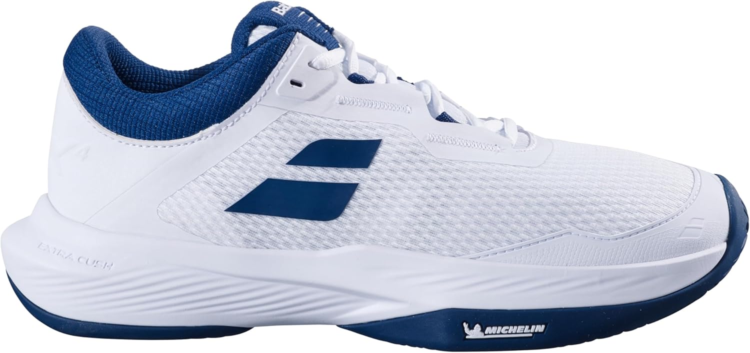 Мужские теннисные кроссовки Babolat SFX4 для всех покрытий, белый/синий
Мужские теннисные кроссовки Babolat SFX4 для всех покрытий, белый/синий