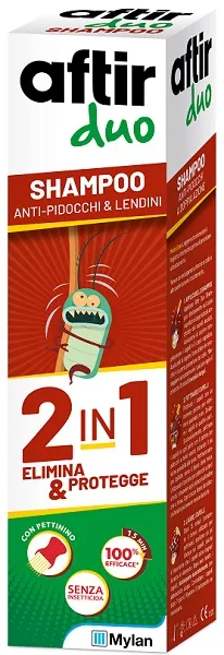 Aftir Duo Шампунь двойного действия против вшей 100 мл
Aftir Duo Шампунь двойного действия против вшей 100 мл