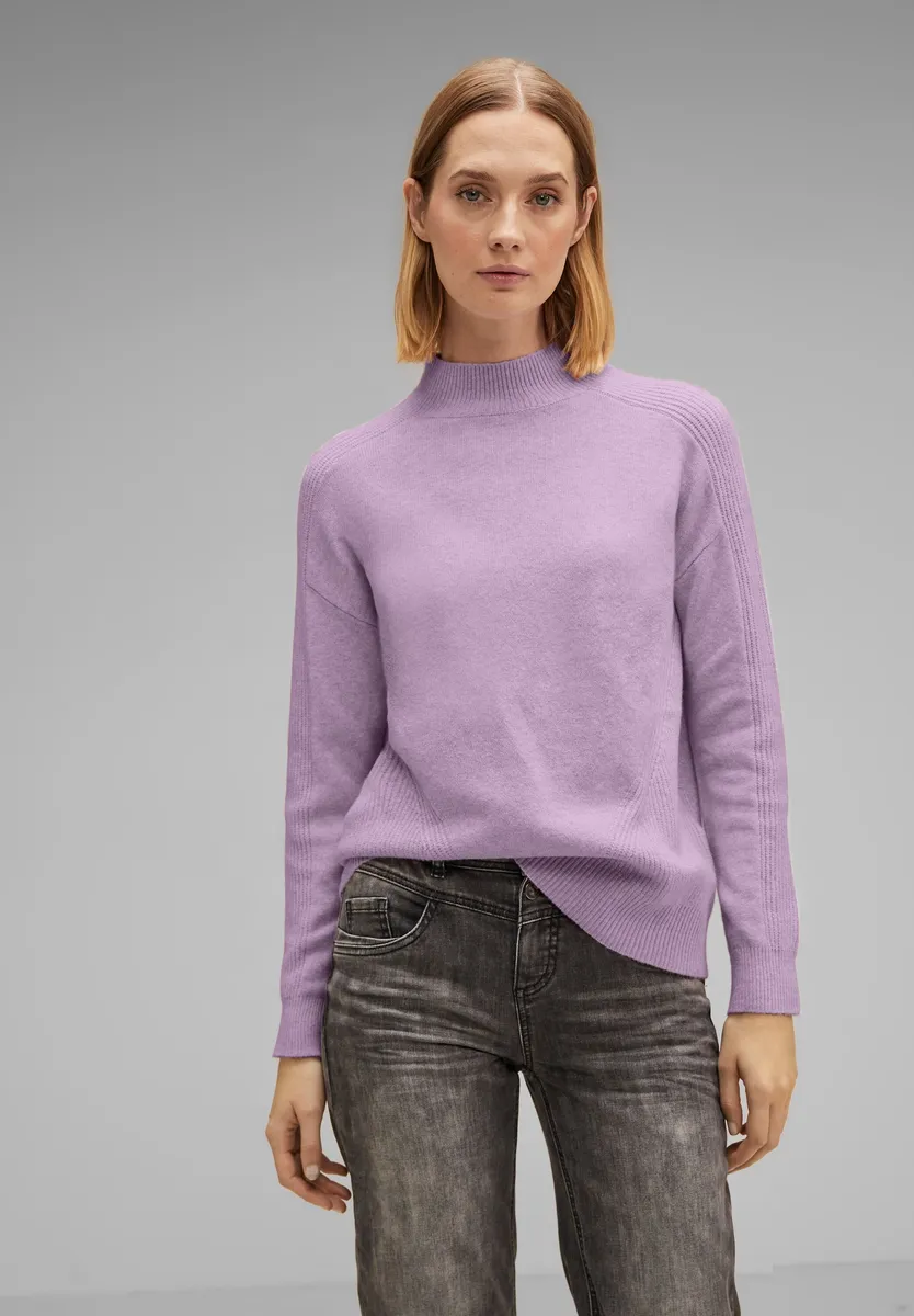 Свитер с воротником-стойкой STREET ONE, с воротником-стойкой, цвет Soft Pure Lilac Melange
Свитер с воротником-стойкой STREET ONE, с воротником-стойкой, цвет Soft Pure Lilac Melange