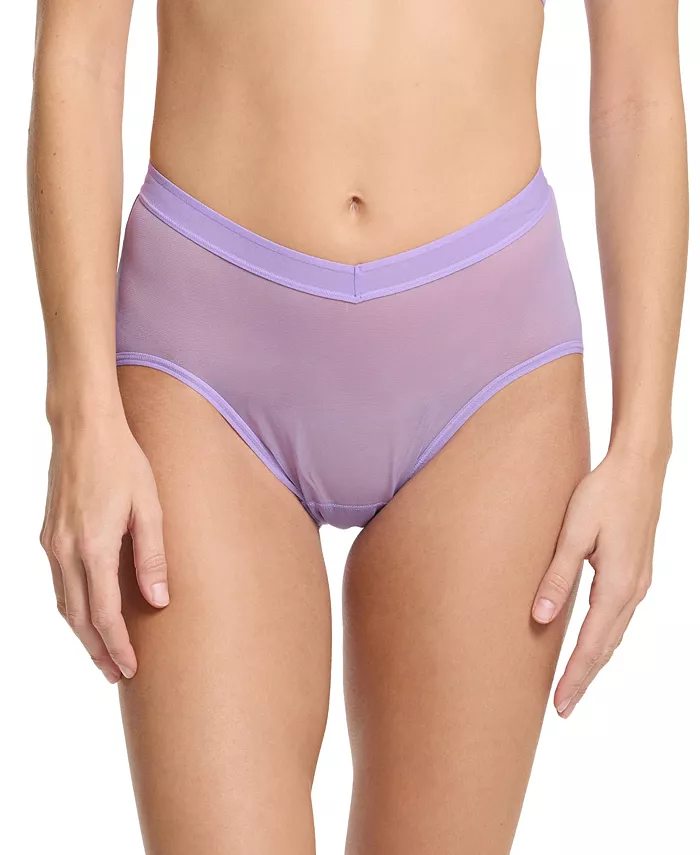 Женские сетчатые трусы-слипы с высоким вырезом Hanky Panky, фиолетовый 
Женские сетчатые трусы-слипы с высоким вырезом Hanky Panky, фиолетовый