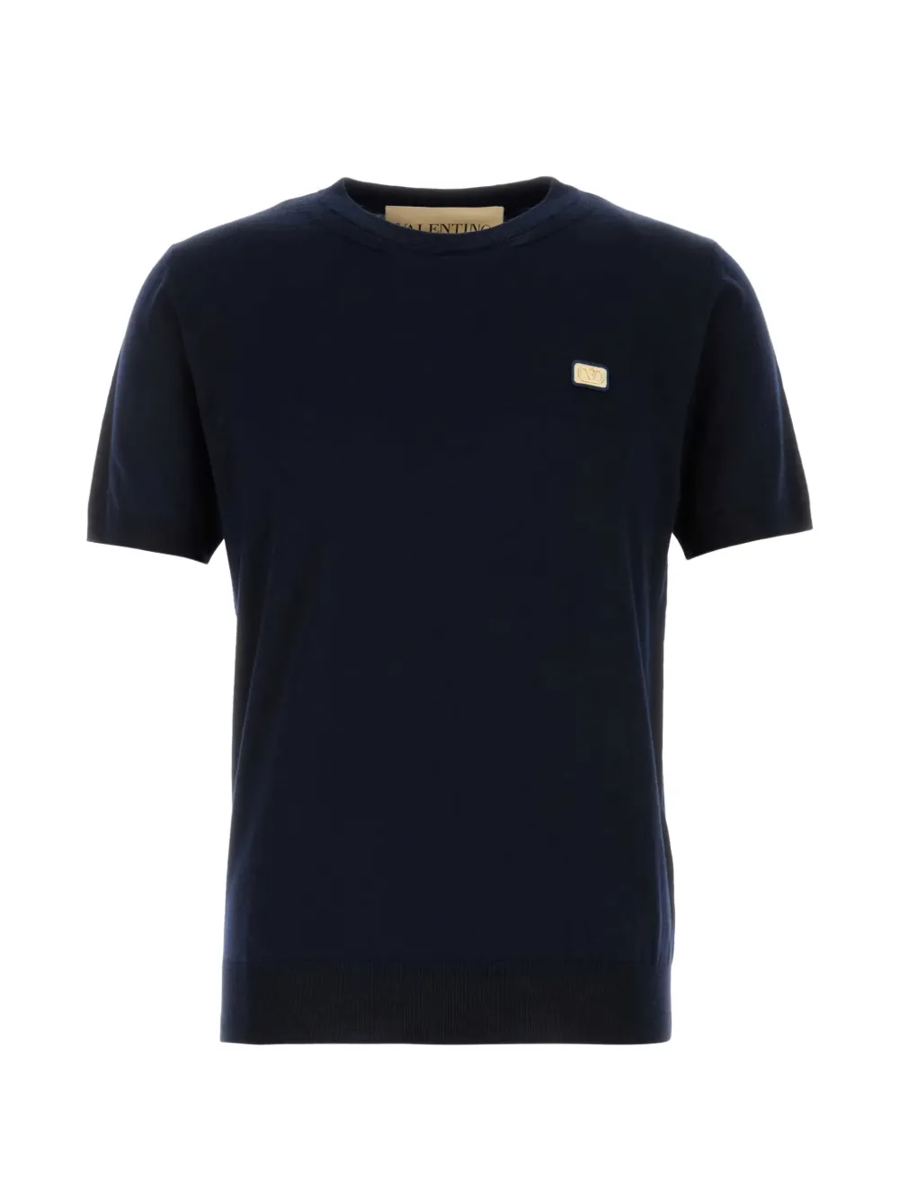 Шерстяной свитер с короткими рукавами Valentino Garavani, синий
Шерстяной свитер с короткими рукавами Valentino Garavani, синий