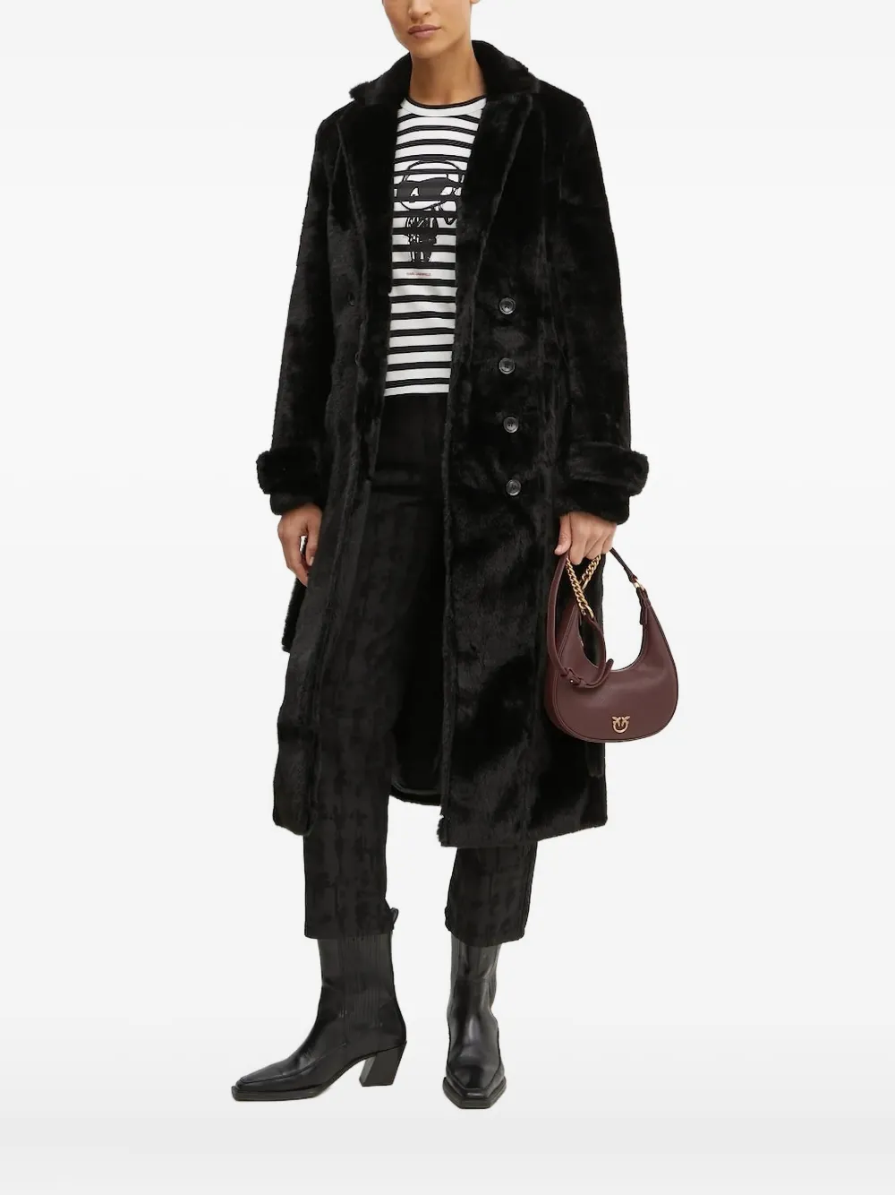 Двубортное пальто Bardot, черный
Двубортное пальто Bardot, черный