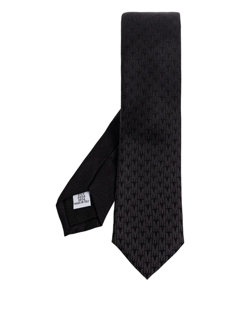 Шелковый галстук с логотипом Moschino, черный
Шелковый галстук с логотипом Moschino, черный