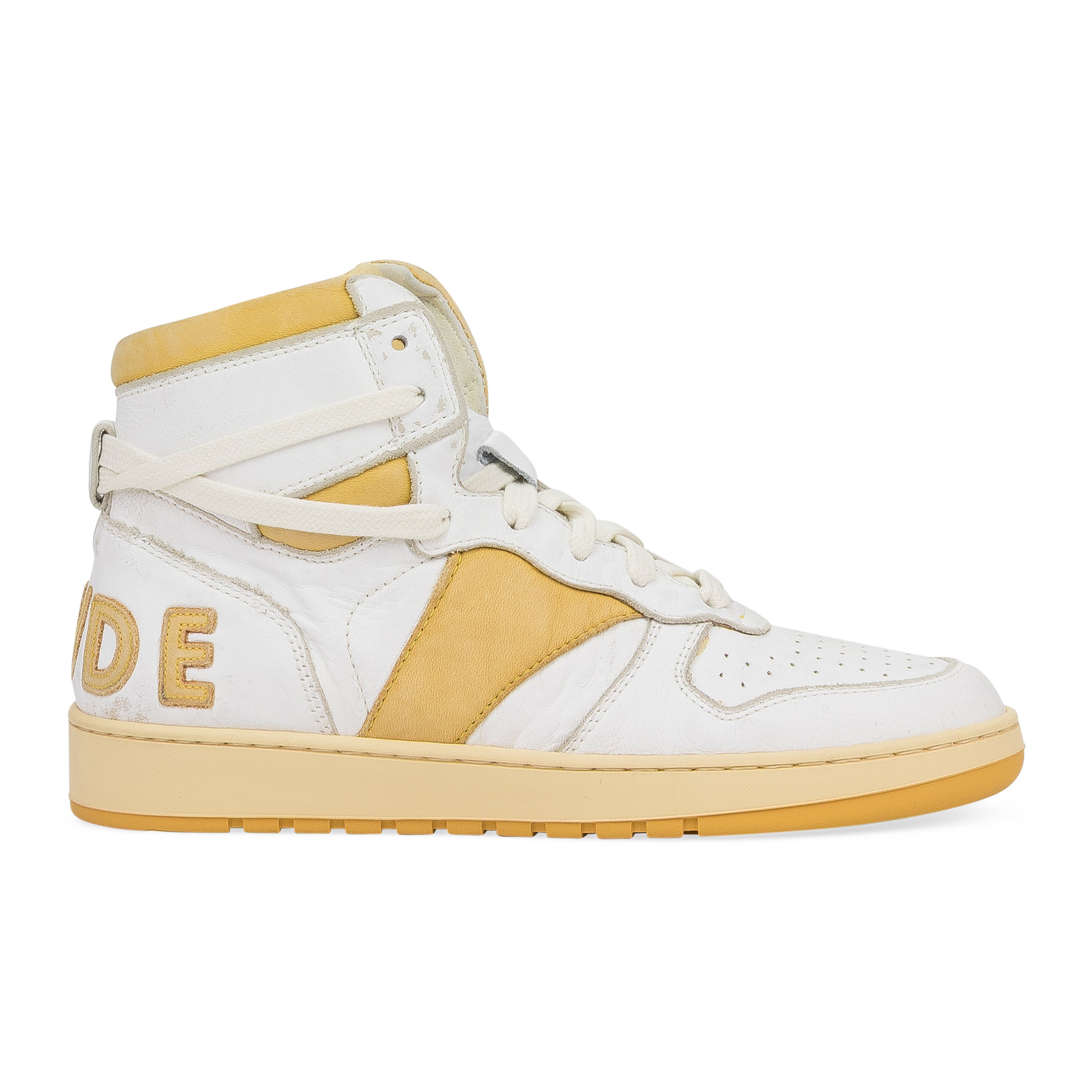 Белые высокие кроссовки Rhecess Rhude, желтый
Белые высокие кроссовки Rhecess Rhude, желтый