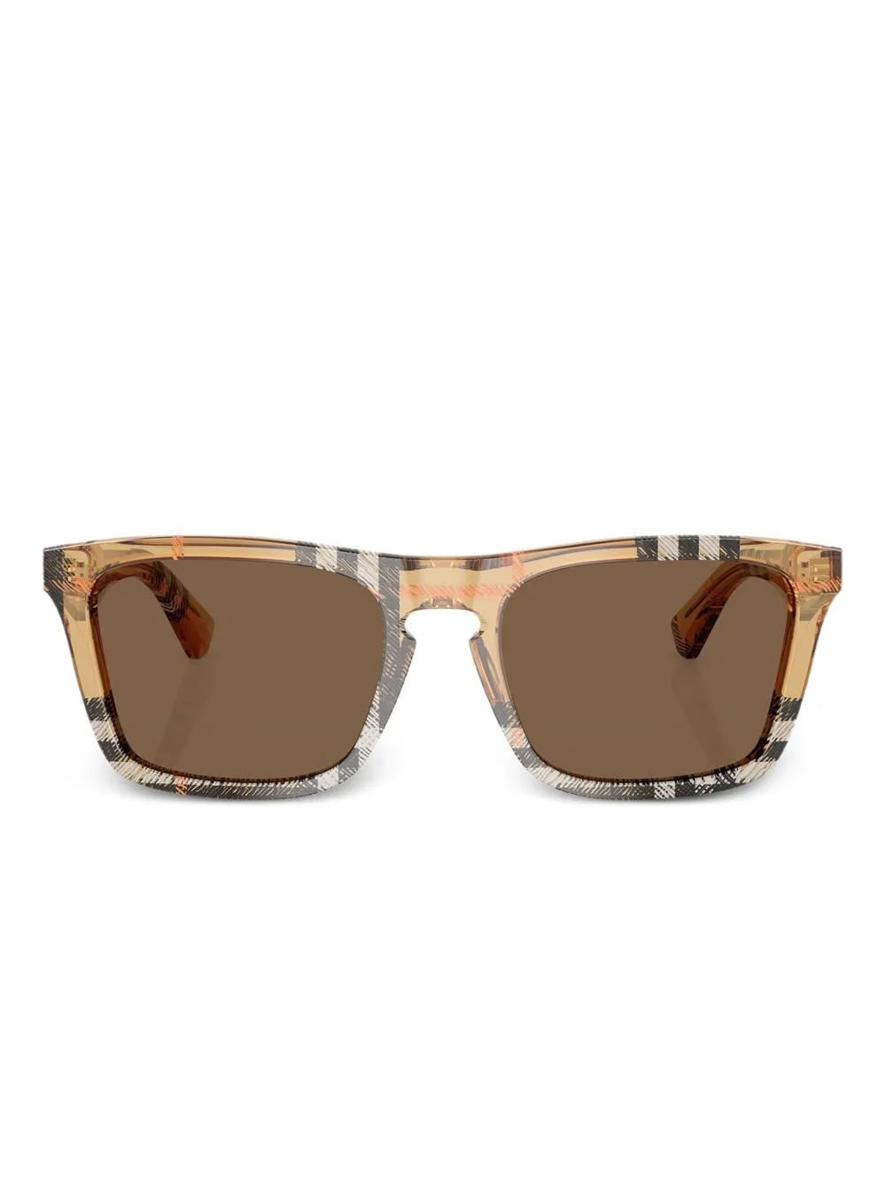 Солнцезащитные очки в квадратной оправе в клетку Burberry, бежевый
Солнцезащитные очки в квадратной оправе в клетку Burberry, бежевый