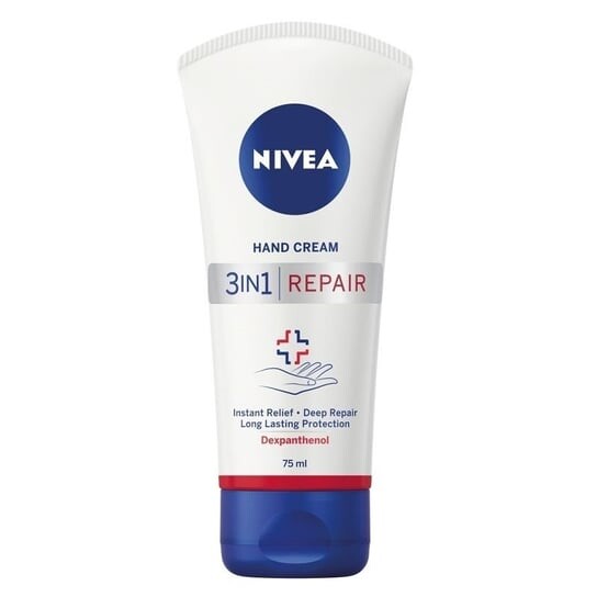 Восстанавливающий крем для рук 75мл Nivea, 3in1 Repair Hand Cream
Восстанавливающий крем для рук 75мл Nivea, 3in1 Repair Hand Cream