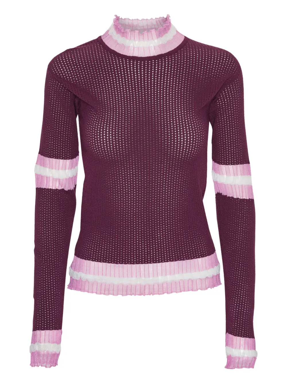 Джемпер с оборками и перфорацией Henrik Vibskov, розовый
Джемпер с оборками и перфорацией Henrik Vibskov, розовый