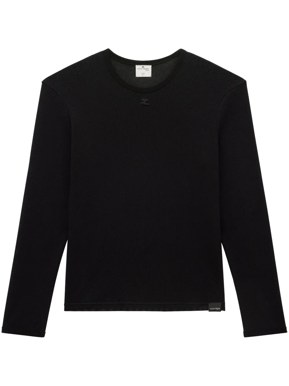 Сетчатая футболка с длинными рукавами Courrèges, черный
Сетчатая футболка с длинными рукавами Courrèges, черный