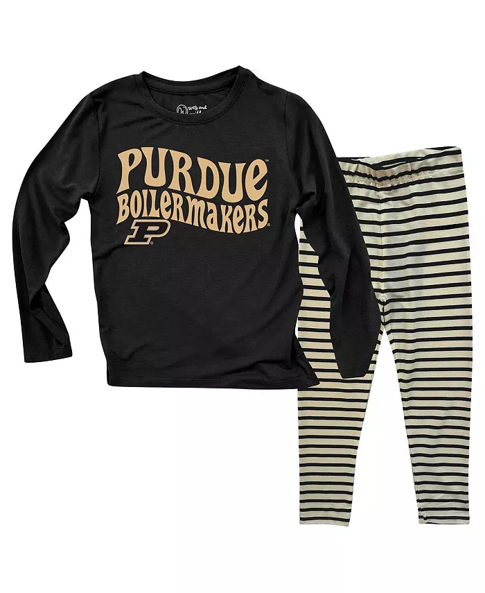 Детский комплект для мальчиков и девочек Purdue Boilermakers: топ с длинными рукавами и полосатые леггинсы Wes & Willy
Детский комплект для мальчиков и девочек Purdue Boilermakers: топ с длинными рукавами и полосатые леггинсы Wes & Willy