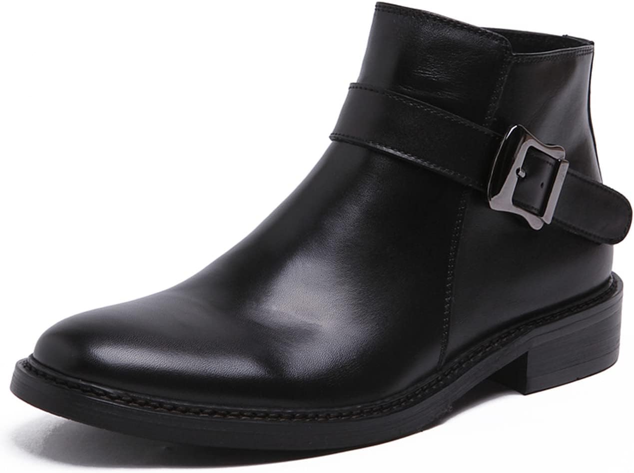 Ботинки Santimon Mens Chelsea Boos с молнией, повседневные, из натуральной кожи, до щиколотки, для свадеб, выпускных, смокинга, деловые с пряжкой, монашеские, чукка, черный
Ботинки Santimon Mens Chelsea Boos с молнией, повседневные, из натуральной кожи, до щиколотки, для свадеб, выпускных, смокинга, деловые с пряжкой, монашеские, чукка, черный